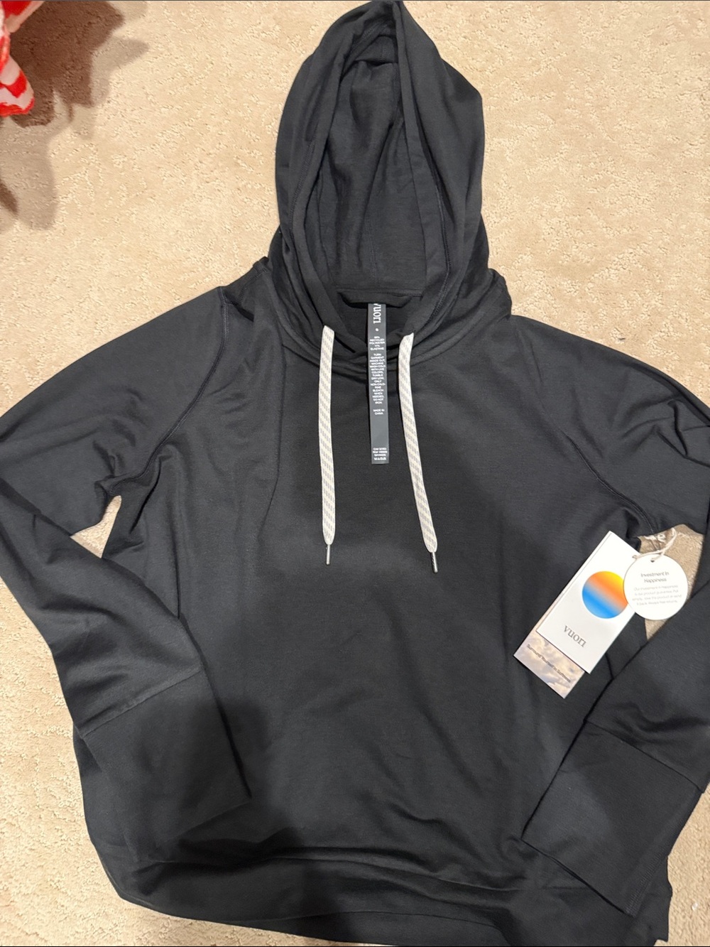 Women’s Black Hooded Sweater - Vuori